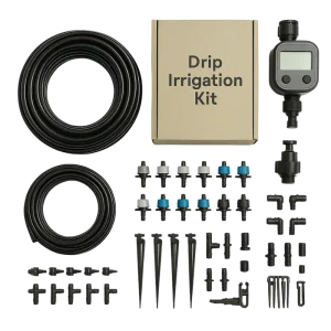 Drip Irrigation Kit Components Layout